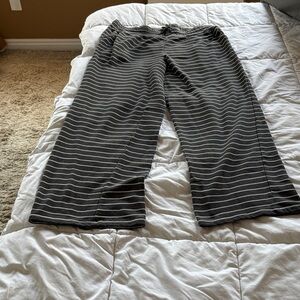 dip Charcoal and White Striped Pajama Pants
